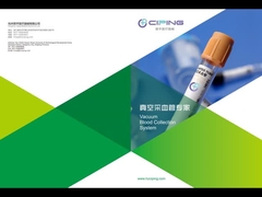 Tubo EDTA de recolha de sangue a vácuo com tampa roxa 1 ml - 10 ml