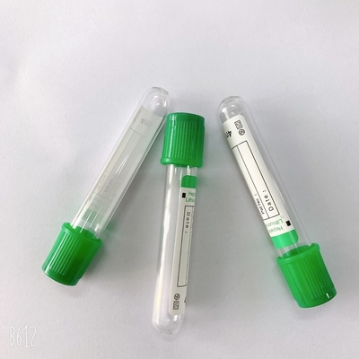 Green Top Customized Size Vacuum Blood Collection Tube For Hospital Use