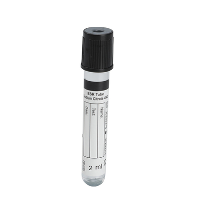 Medical Disposable Vacuum Blood Collection Sodium Citrate Tube ESR Tube Black Top