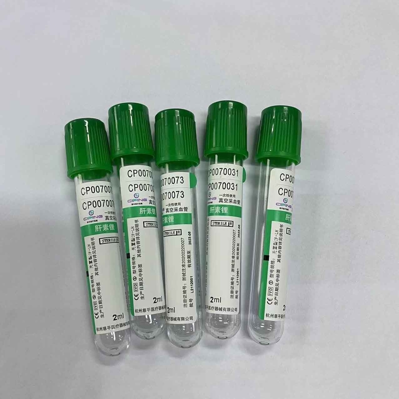 CP-NH(LH) 5ml Lithium Heparin Tube Vacuum Blood Collection Green