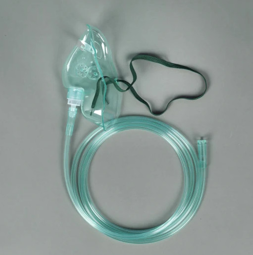 Medical PVC Disposable Oxygen Mask EO Sterile Adult Use With Tubing