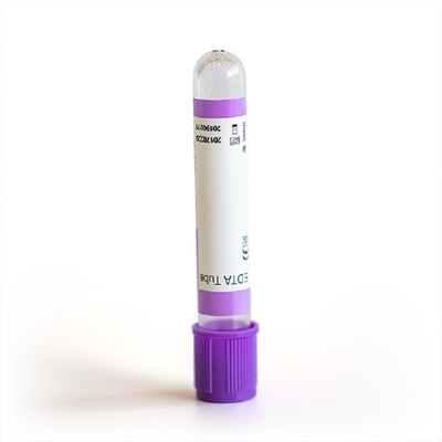 Vidro do ANIMAL DE ESTIMAÇÃO do tubo do vácuo EDTAK3 do uso médico para testes da hematologia 100 PCes/bandeja