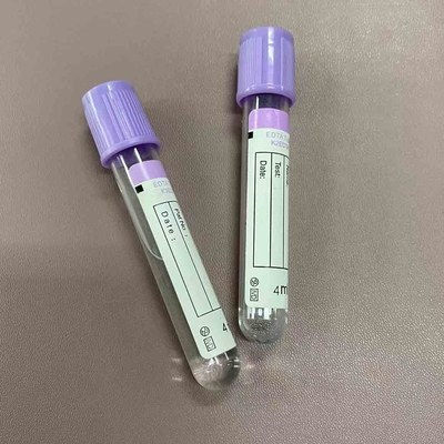 Tubo do EDTA da coleção do sangue do vácuo com tampão roxo 1ml - 10ml