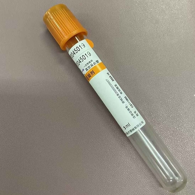 Pro coagulação do tubo superior alaranjado da coleção do sangue do ativador do coágulo