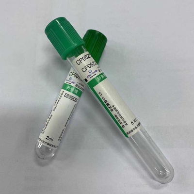 Tubos altos da heparina do sódio da compatibilidade para a coleção do sangue