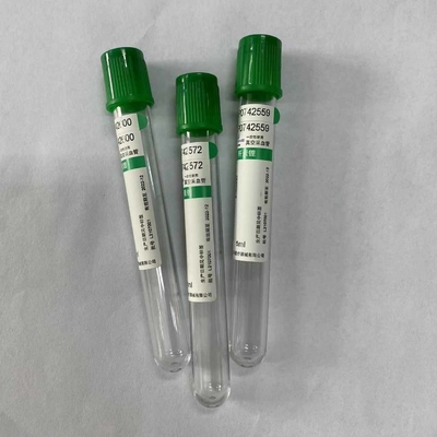 Tubo verde da heparina do lítio do tampão 5ml para testes rotineiros de Clinicalbiochemistry