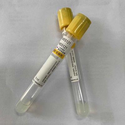 Descartável médico da tampa principal amarela do tubo do tubo SST do ativador do coágulo do gel