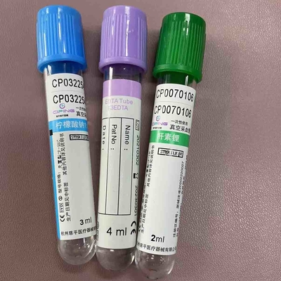 Tubo da pinta do espécime do plasma com tampão azul 1.8ml - 8ml