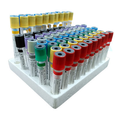 Tubo de ensaio ESR para coleta de sangue a vácuo Vidro descartável PET EDTA Gel simples Heparina