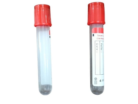Tubo de coleta de sangue a vácuo vermelho simples sem estoque de aditivo disponível 13*75 mm