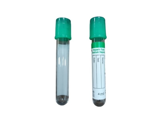 Coleta de sangue a vácuo em tubo de heparina de lítio médico hospitalar