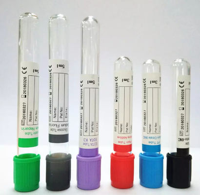 Tubo de coleta de sangue a vácuo estéril personalizado para amostra de plasma extrair volume 1-10 ml de suprimentos médicos descartáveis