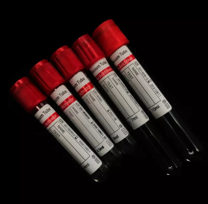 Do ativador de vidro do coágulo do vácuo do ANIMAL DE ESTIMAÇÃO tubo liso com ISO superior vermelho 13485 do CE do ativador do coágulo