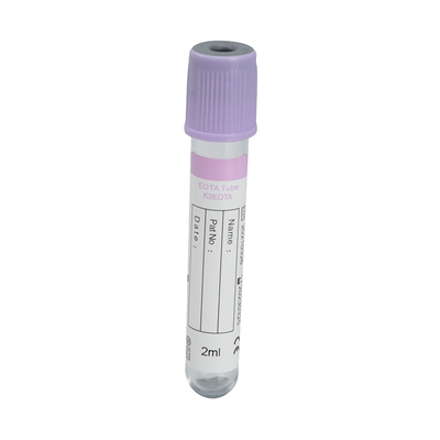 Tubo de recolha de sangue K3 EDTA para uso único