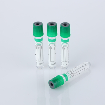 Tubos de teste de coleta de sangue de uso único de lítio e heparina
