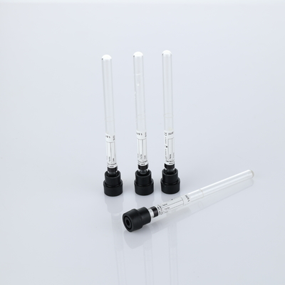 Tubo ESR de vidro a vácuo preto 8x120mm 1,28ml para coleta de sangue com citrato de sódio