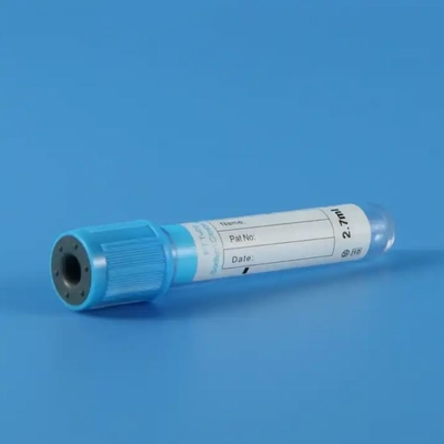 Teste de laboratório Citrato de sódio coleta de sangue a vácuo tubo PT com topo azul