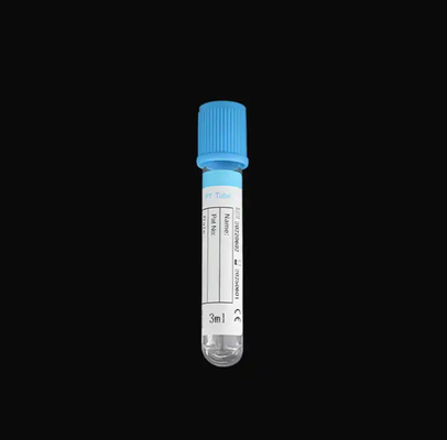 CE ISO FSC Citrato de sódio aprovado para uso médico 3,2% PT Tubo de coleta de sangue Capa azul Cor