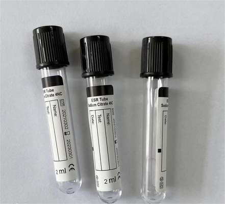 Tubos ESR feitos de vidro ou PET com várias opções de volume e tamanho de tubo