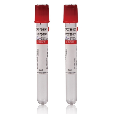 Red Top PET Tubos de coleta de sangue a vácuo para testes químicos de soro