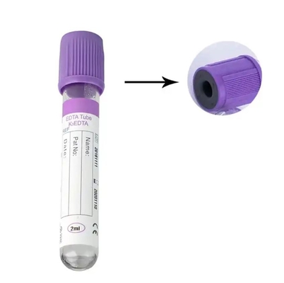 Tubos EDTA especializados para prevenir a coagulação em amostras de sangue integral ou plasma