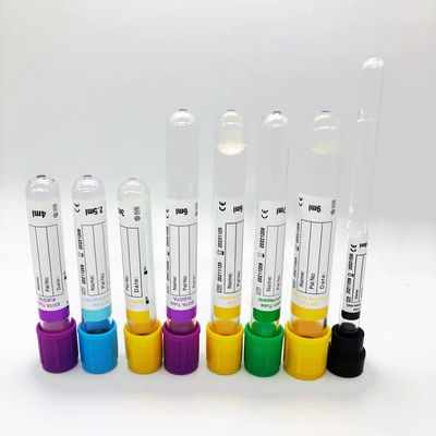 Tubos descartáveis de coleta de sangue a vácuo de PET e vidro de 1 a 10 ml, disponíveis etiquetas personalizadas